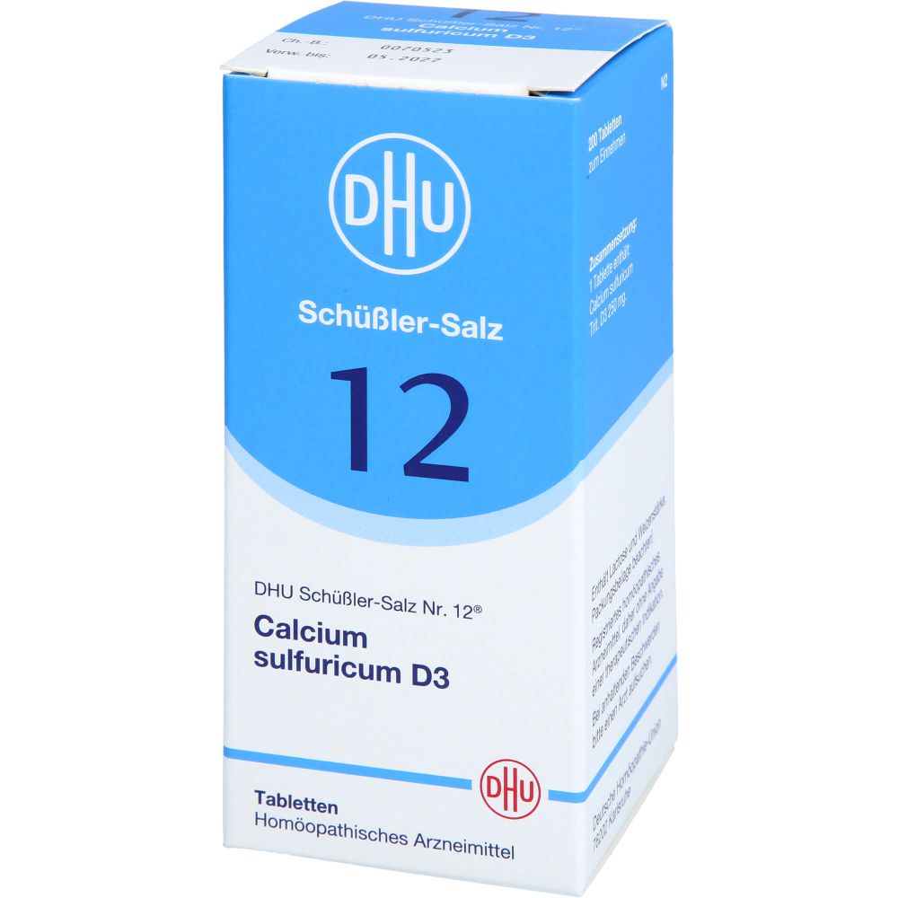 BIOCHEMIE DHU 12 Calcium sulfuricum D 3 Tabletten