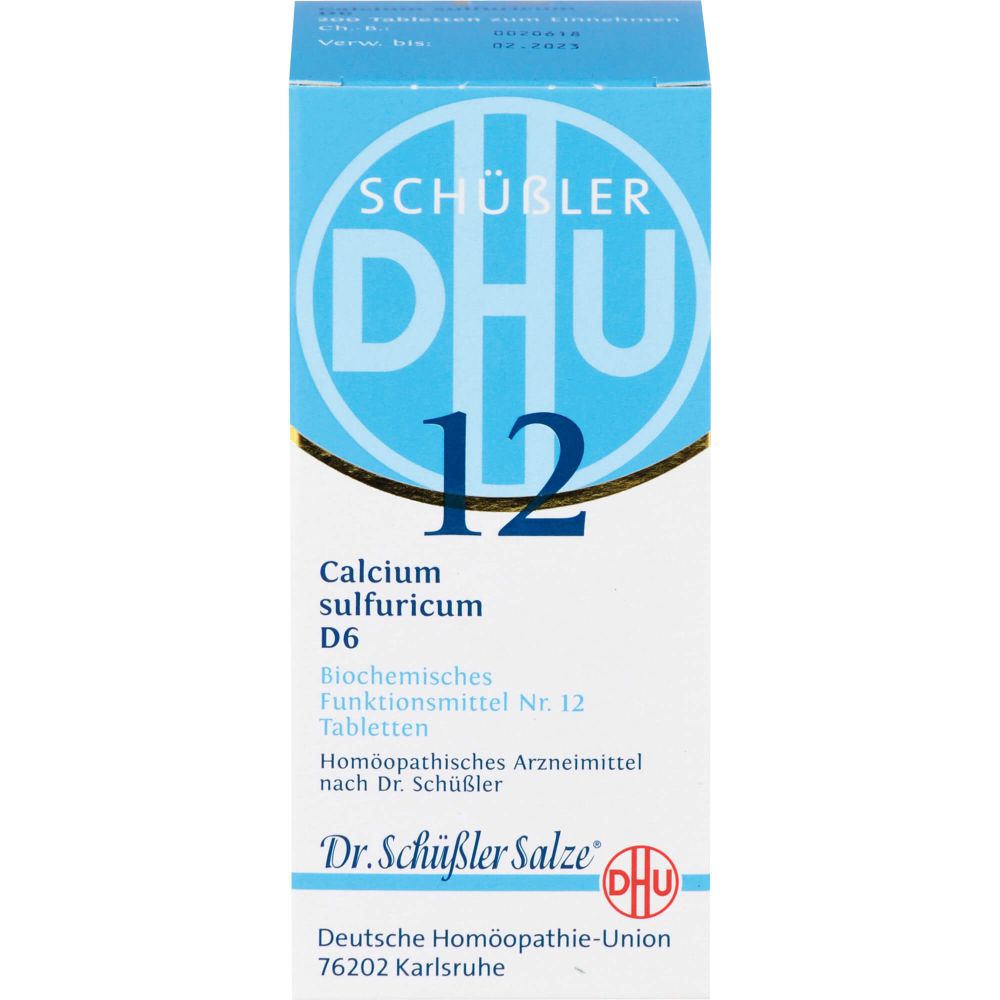 Biochemie Dhu 12 Calcium sulfuricum D 6 Tabletten 200 St