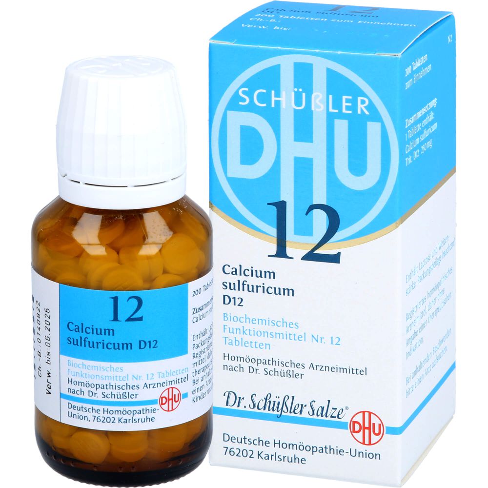 BIOCHEMIE DHU 12 Calcium sulfuricum D 12 Tabletten