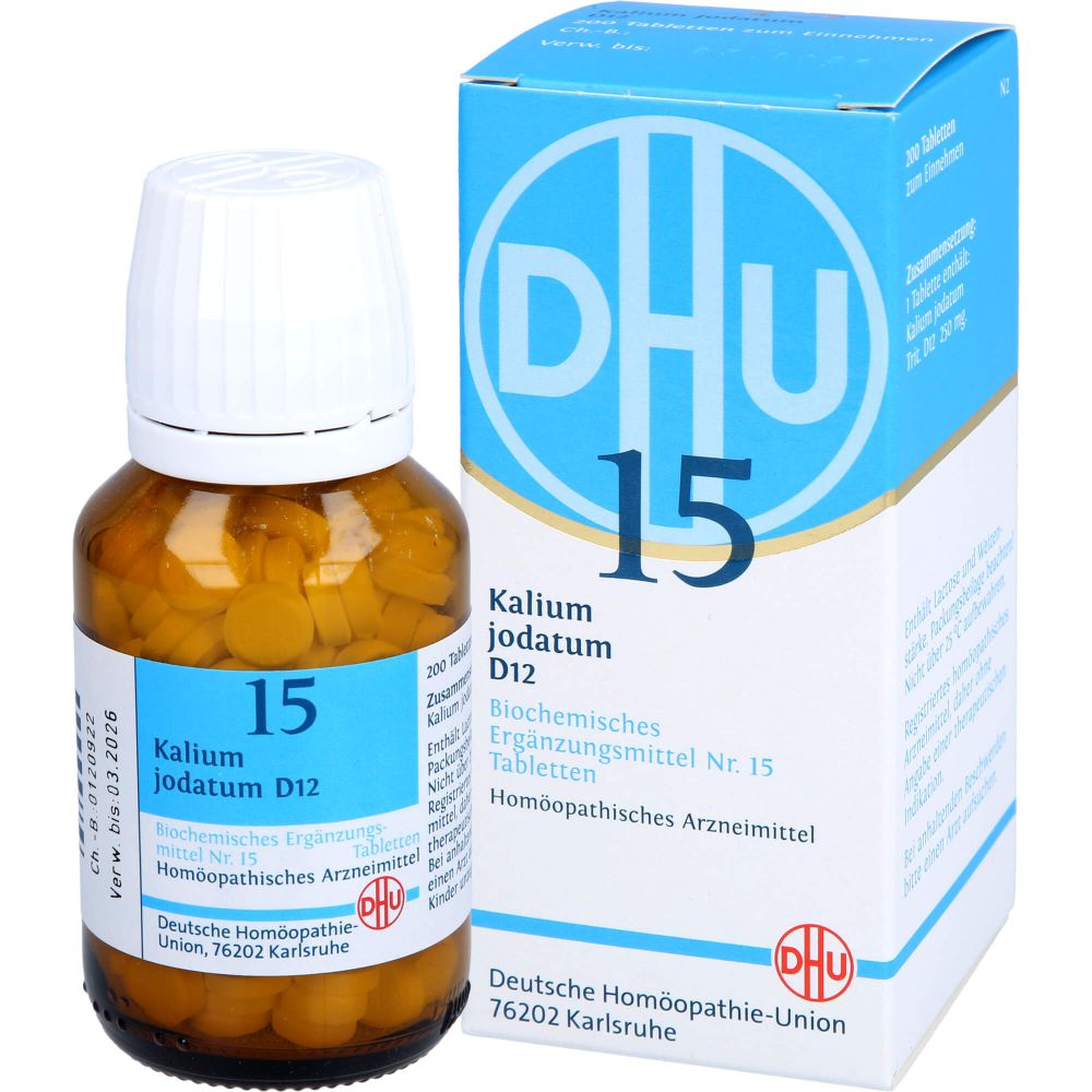 BIOCHEMIE DHU 15 Kalium jodatum D 12 Tabletten