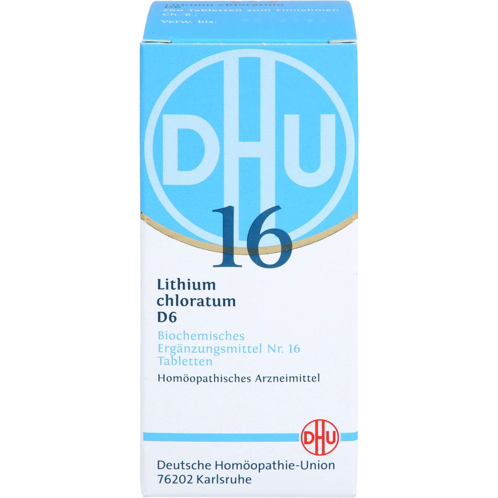 BIOCHEMIE DHU 16 Lithium chloratum D 6 Tabletten