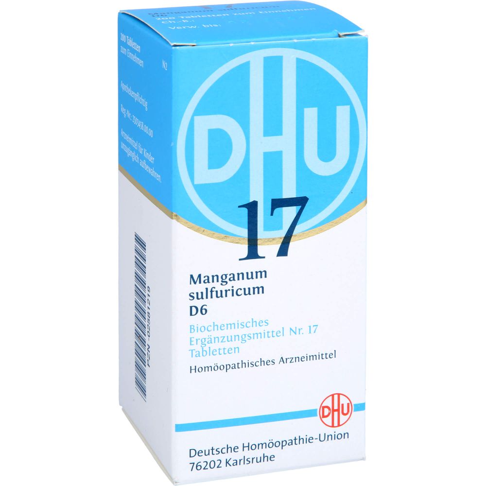 Biochemie Dhu 17 Manganum sulfuricum D 6 Tabletten 200 St