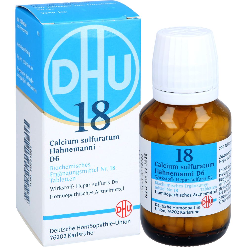 Biochemie Dhu 18 Calcium sulfuratum D 6 Tabletten 200 St