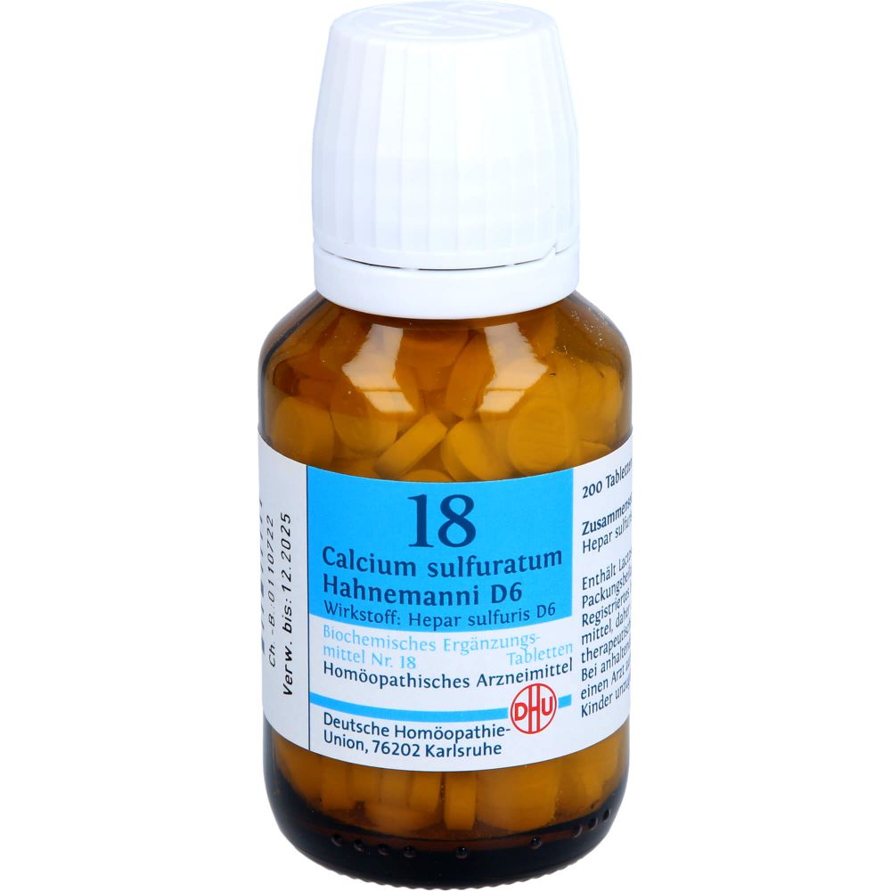 Biochemie Dhu 18 Calcium sulfuratum D 6 Tabletten 200 St