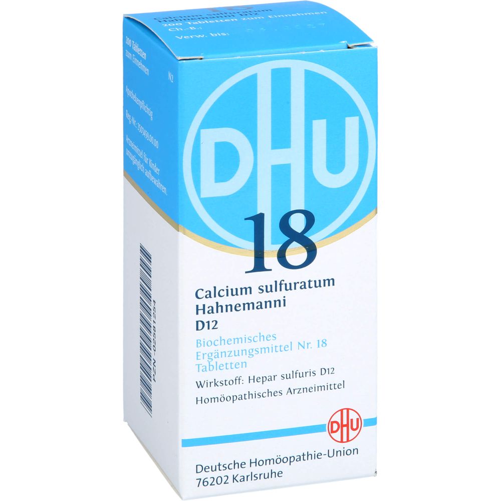 Biochemie Dhu 18 Calcium sulfuratum D 12 Tabletten 200 St