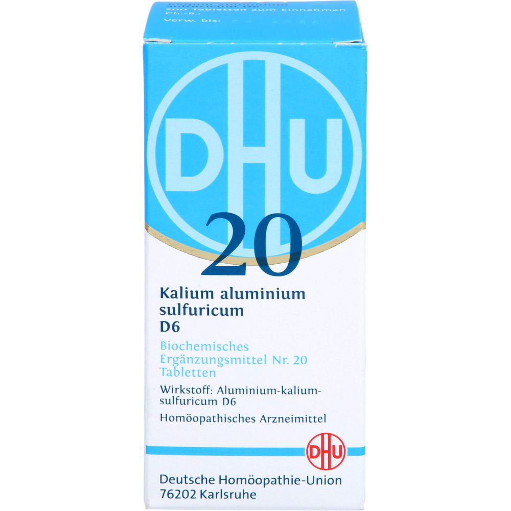 BIOCHEMIE DHU 20 Kalium alum.sulfur.D 6 Tabletten