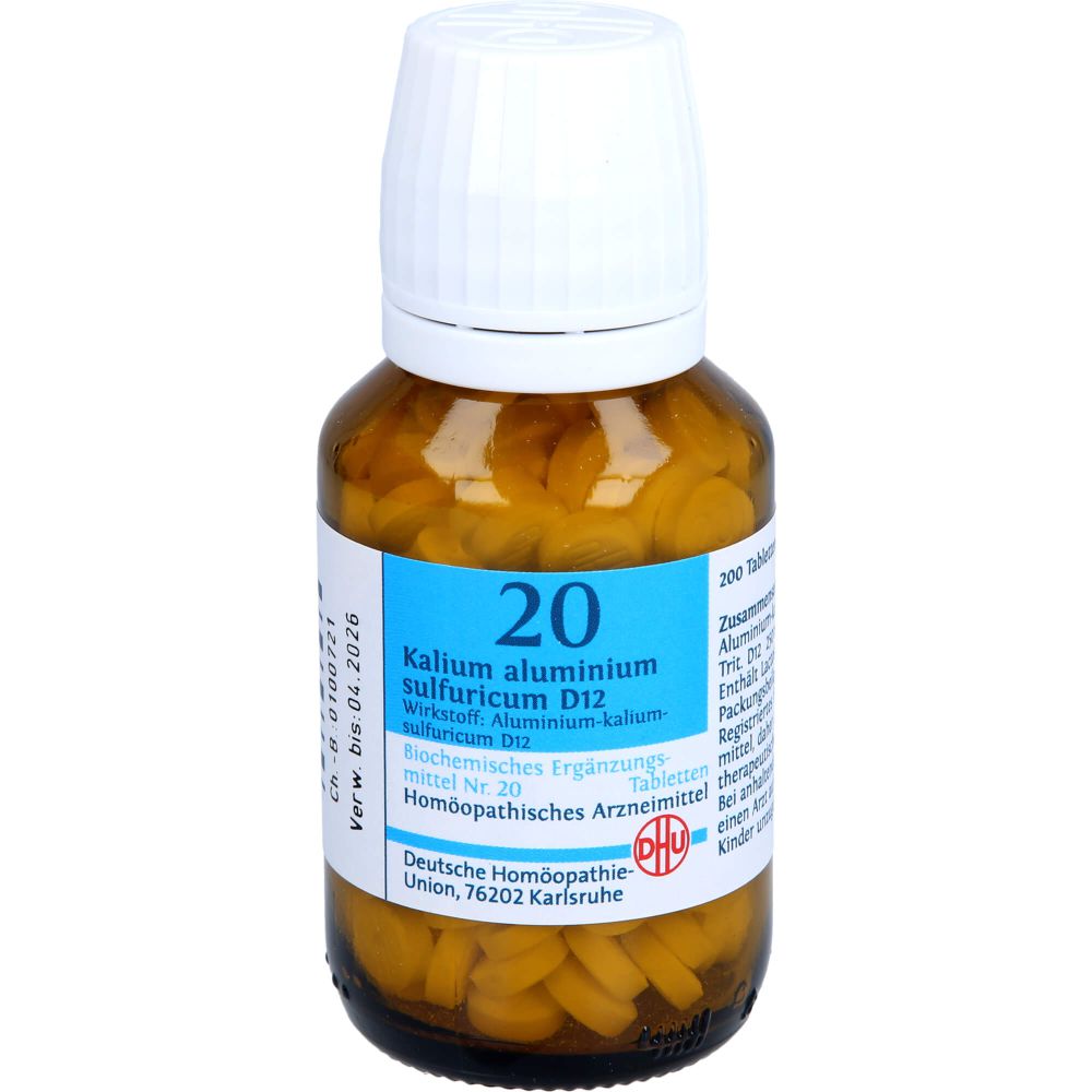 BIOCHEMIE DHU 20 Kalium alum.sulfur.D 12 Tabletten