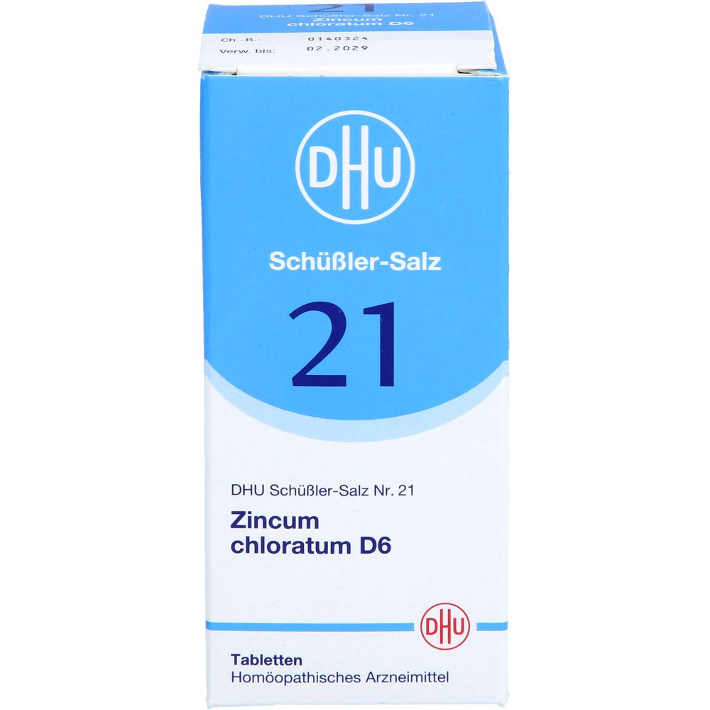 BIOCHEMIE DHU 21 Zincum chloratum D 6 Tabletten