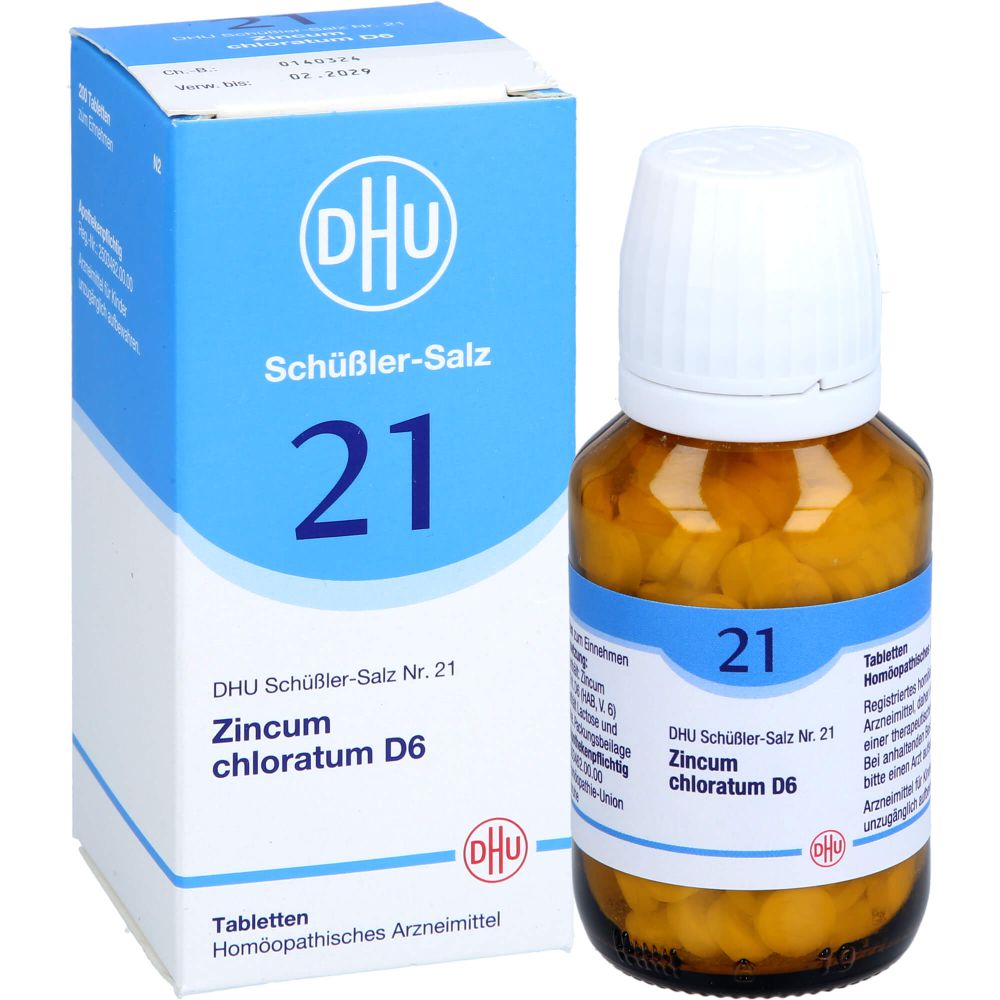 BIOCHEMIE DHU 21 Zincum chloratum D 6 Tabletten