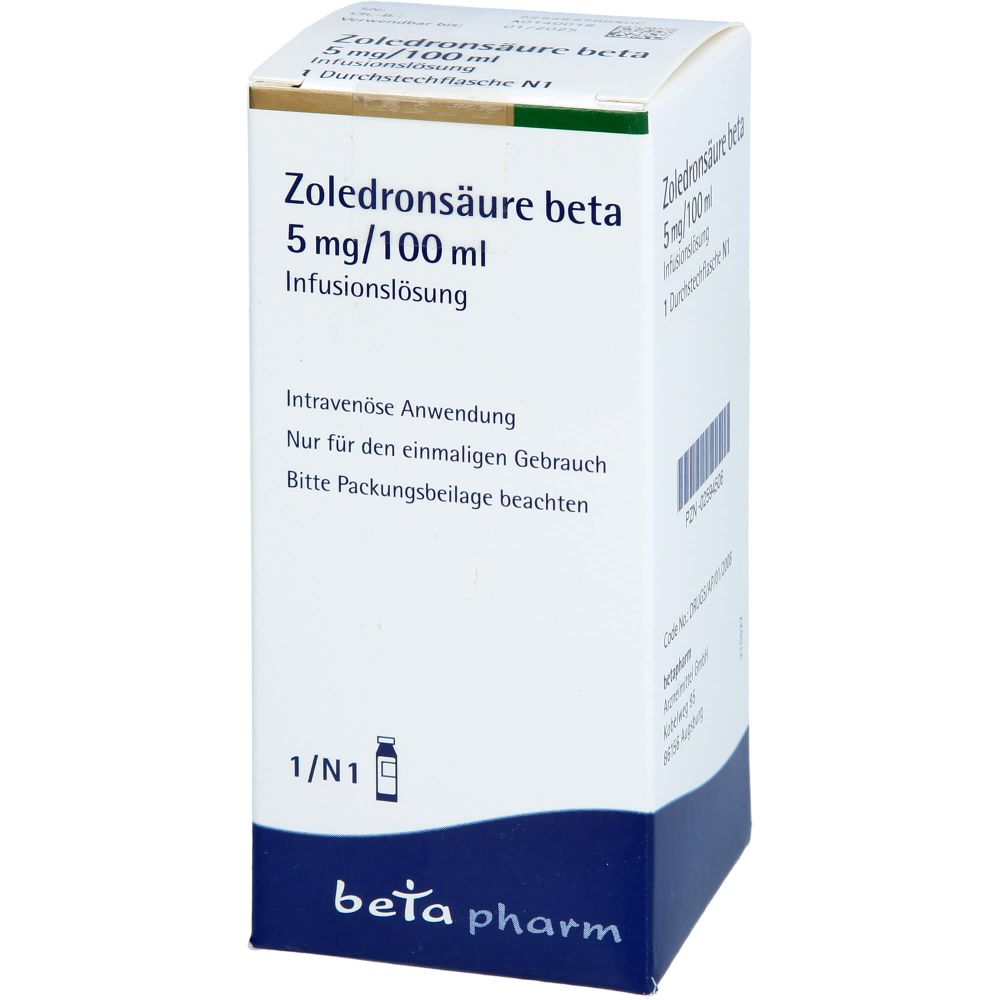 ZOLEDRONSÄURE beta 5 mg/100 ml Infusionslösung