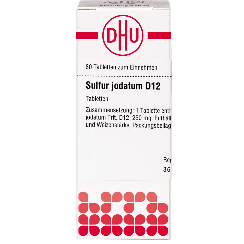 SULFUR JODATUM D 12 Tabletten