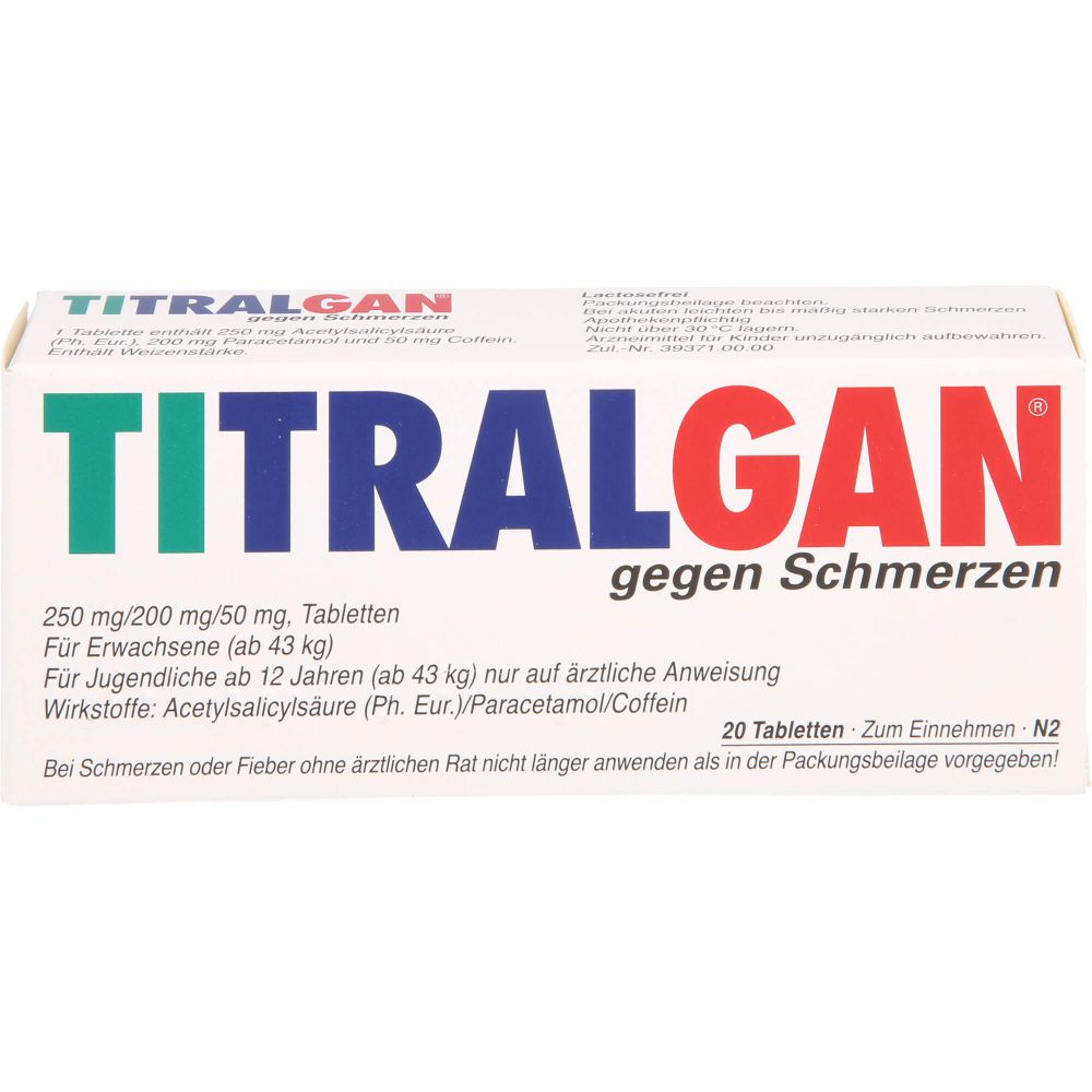 TITRALGAN Tabletten gegen Schmerzen