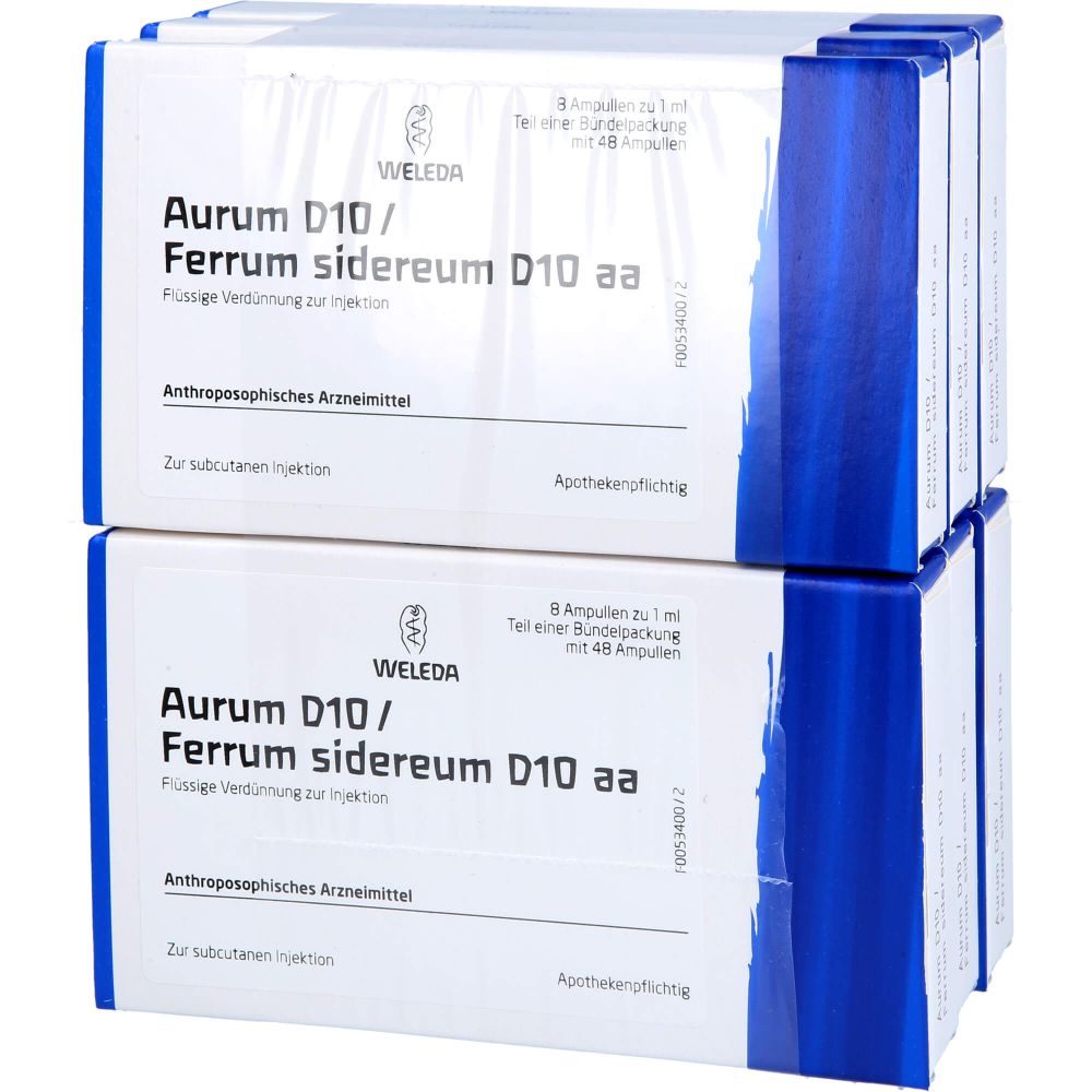 Aurum D 10/Ferrum sidereum D 10 aa Ampullen 48 ml