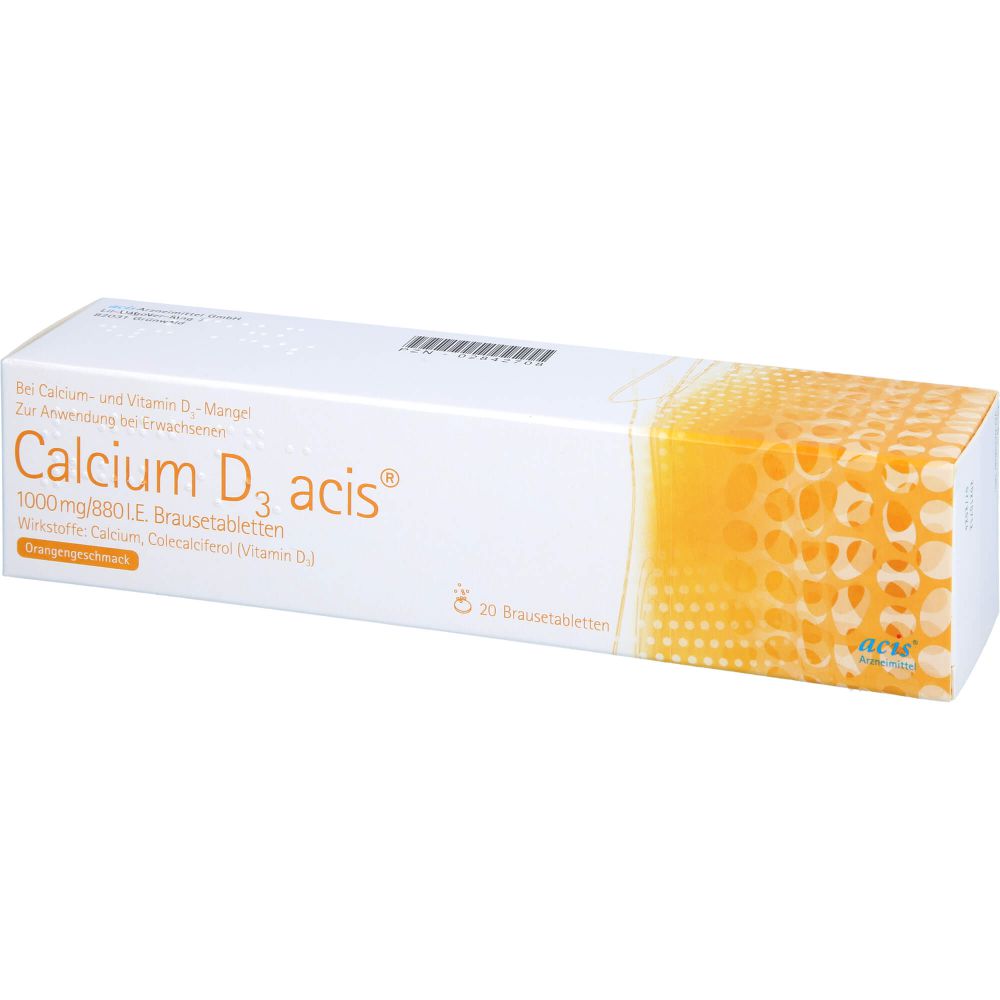 CALCIUM D3 acis 1000 mg/880 I.E. Brausetabletten