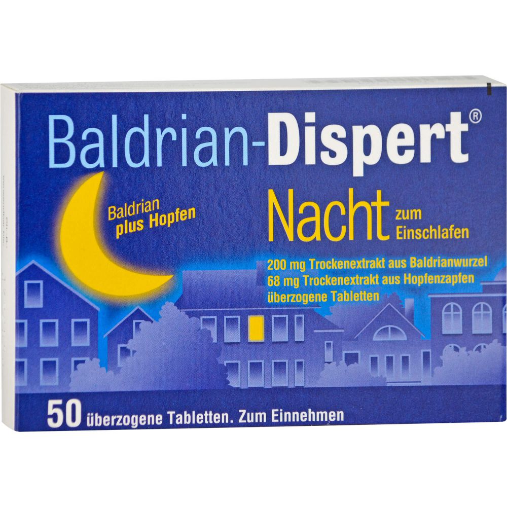 Baldrian Dispert Nacht zum Einschlafen üb.Tabl. 50 St