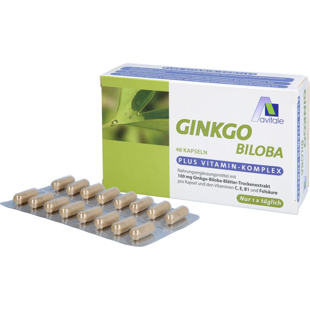 GINKGO 100 mg Kapseln+B1+C+E