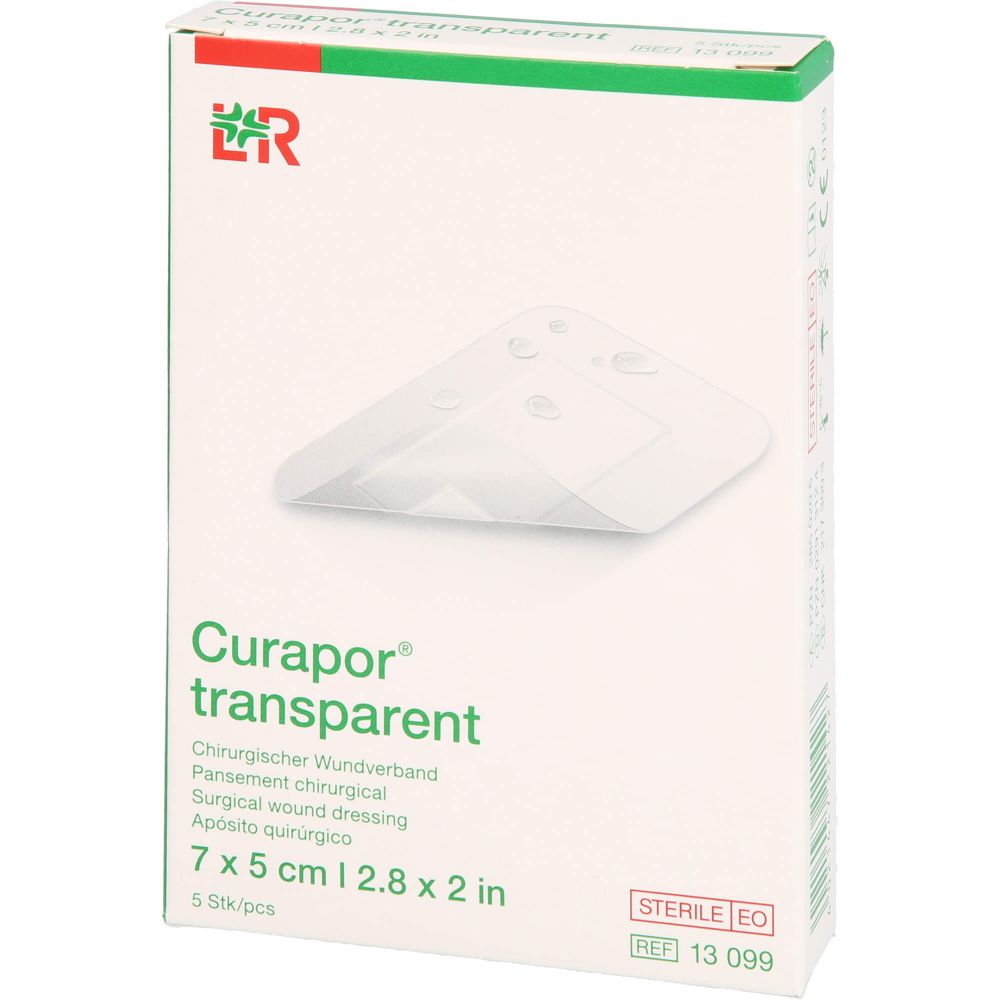 CURAPOR Wundverband steril transparent 5x7 cm