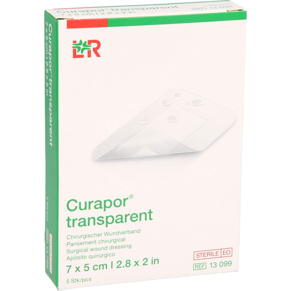 CURAPOR Wundverband steril transparent 5x7 cm