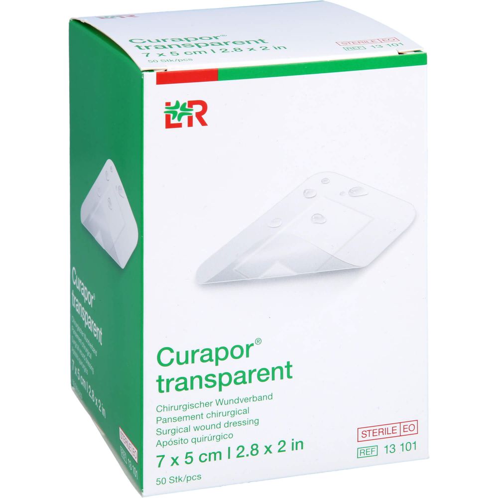 CURAPOR Wundverband steril transparent 5x7 cm