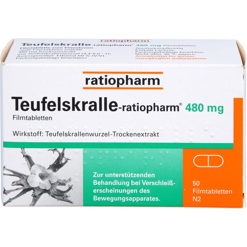 TEUFELSKRALLE-RATIOPHARM Filmtabletten