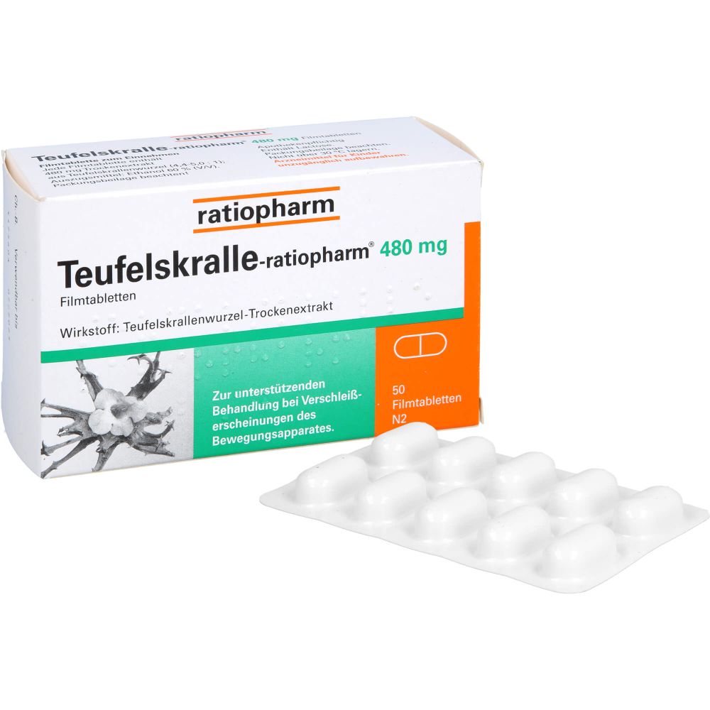 Teufelskralle-Ratiopharm Filmtabletten 50 St 50 St