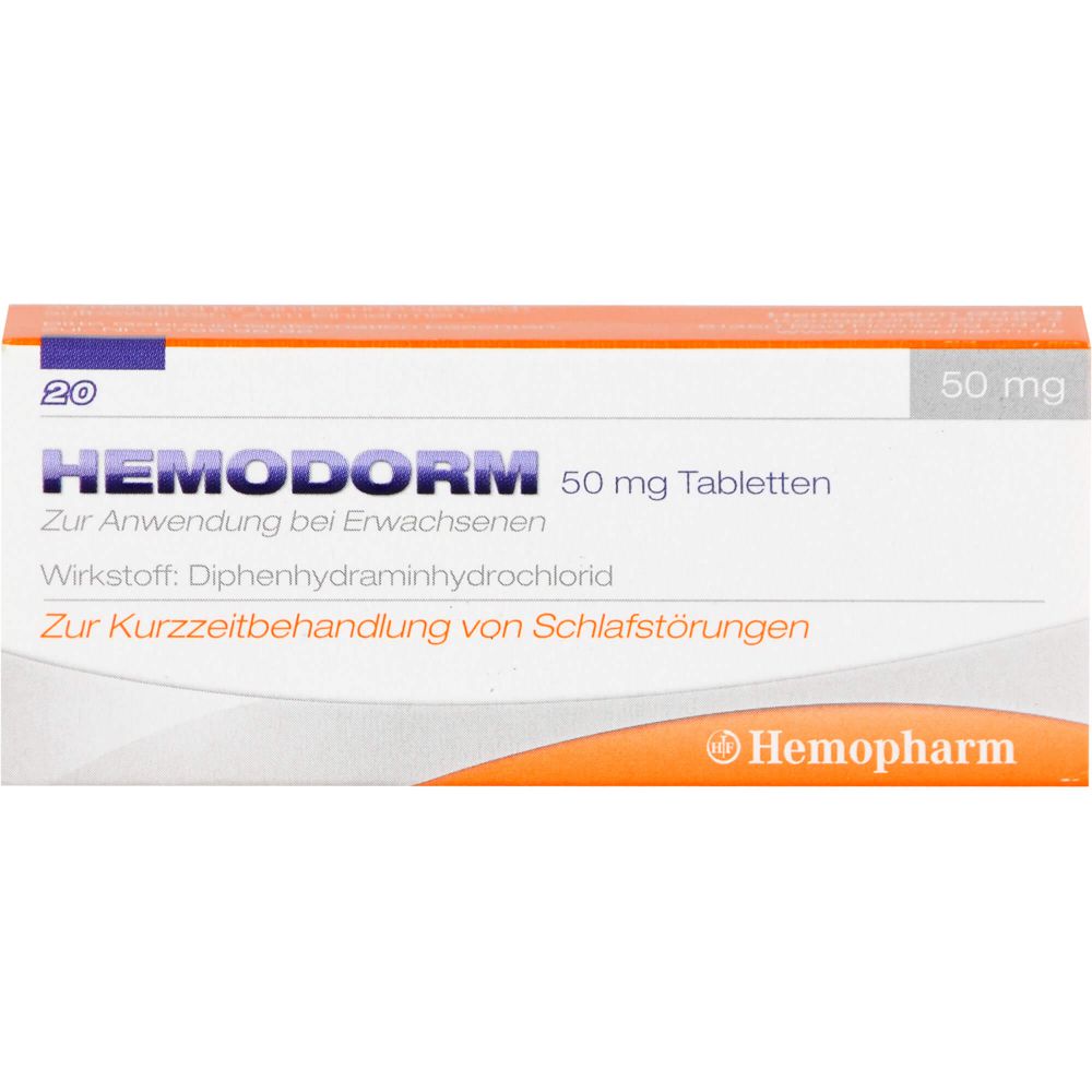 Hemodorm 50 mg Einschlaftabletten 20 St