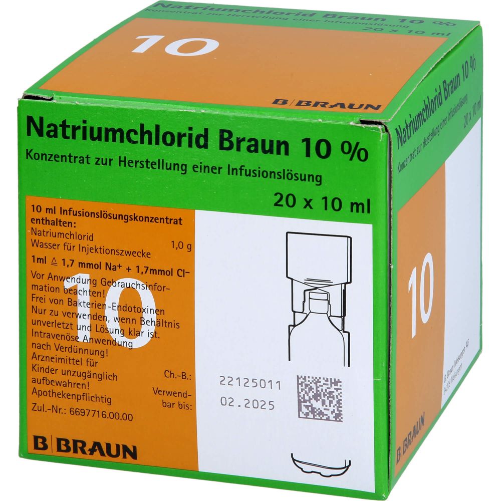 NATRIUMCHLORID 10% Braun MPC Infusionslsg.-Konz.