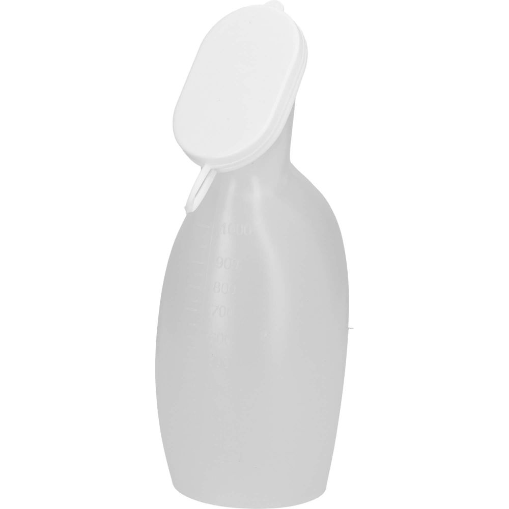 Urinflasche f.Frauen Kunststoff m.Deckel milchig 1 St
