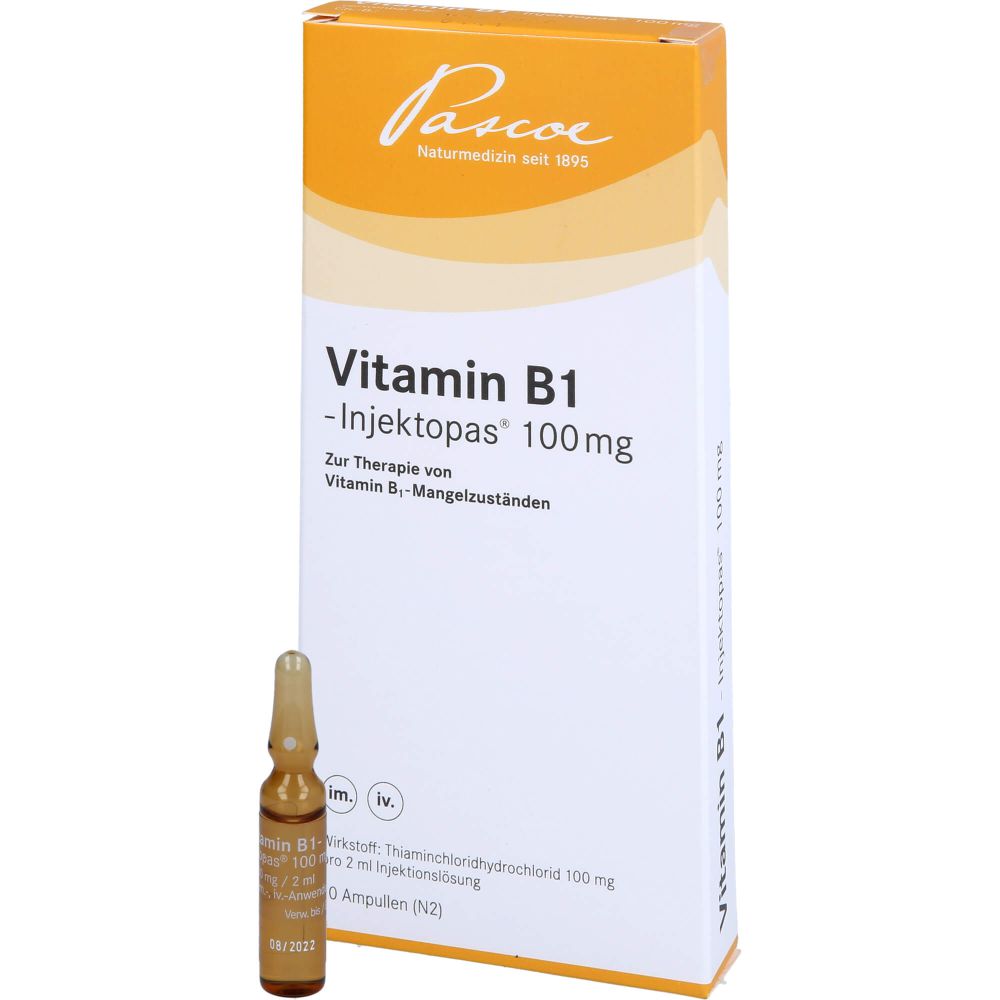 Vitamin B1 Injektopas 100 mg Injektionslösung 20 ml