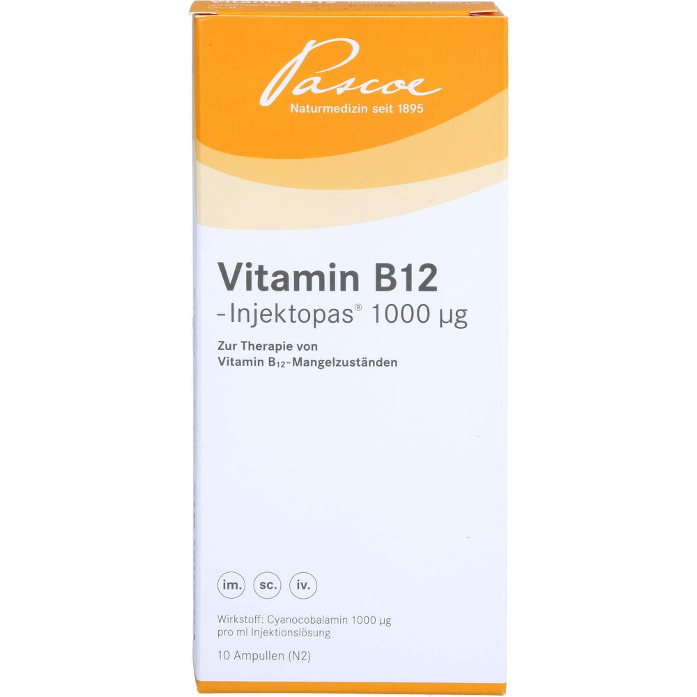 Vitamin B12 Injektopas 1.000 μg Injektionslsg. 10 ml