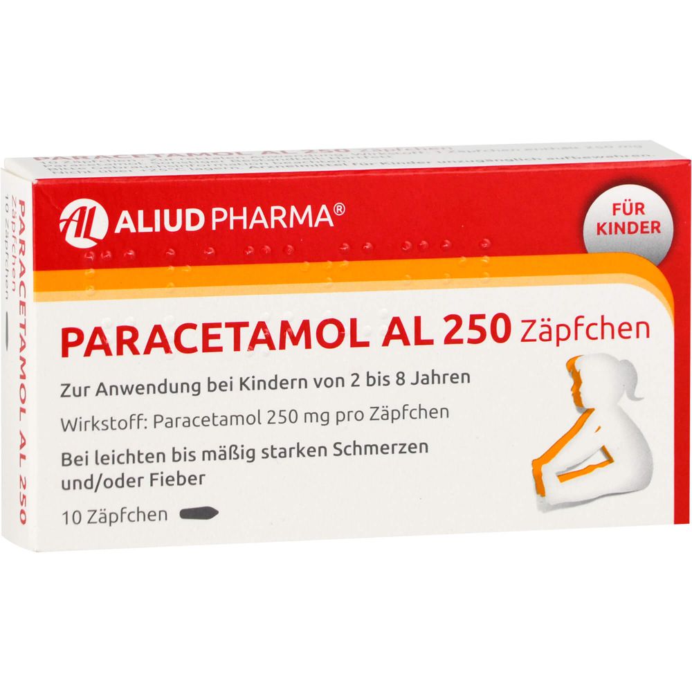 PARACETAMOL AL 250 Kleinkindersuppositorien