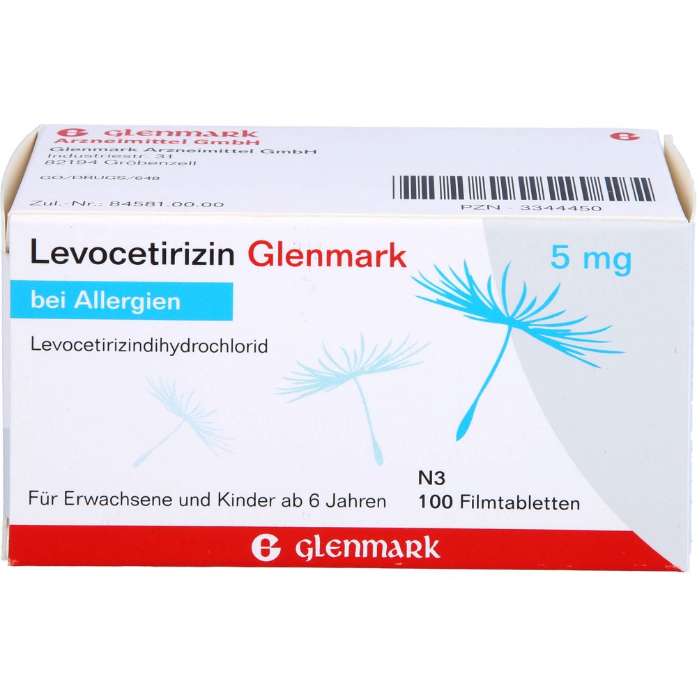 LEVOCETIRIZIN Glenmark 5 mg Filmtabletten