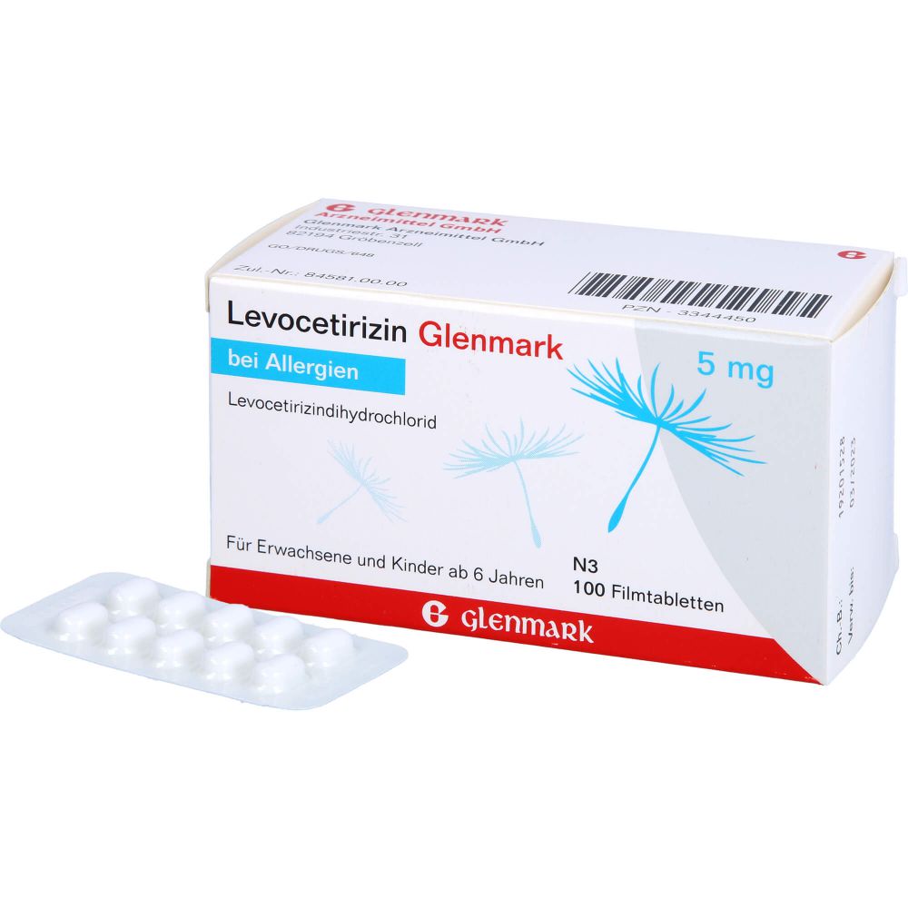 LEVOCETIRIZIN Glenmark 5 mg Filmtabletten