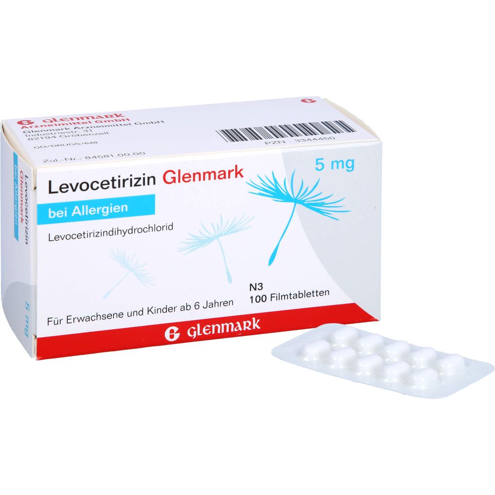 LEVOCETIRIZIN Glenmark 5 mg Filmtabletten