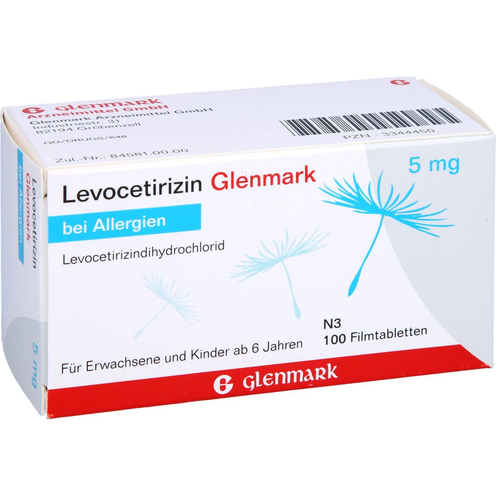 LEVOCETIRIZIN Glenmark 5 mg Filmtabletten