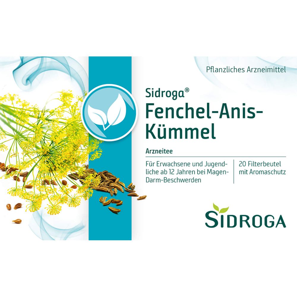 SIDROGA Fenchel Anis Kümmel Tee Filterbeutel