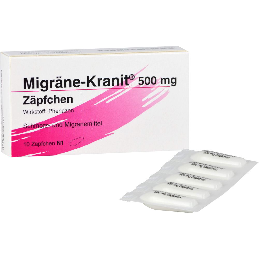 MIGRÄNE KRANIT 500 mg Zäpfchen