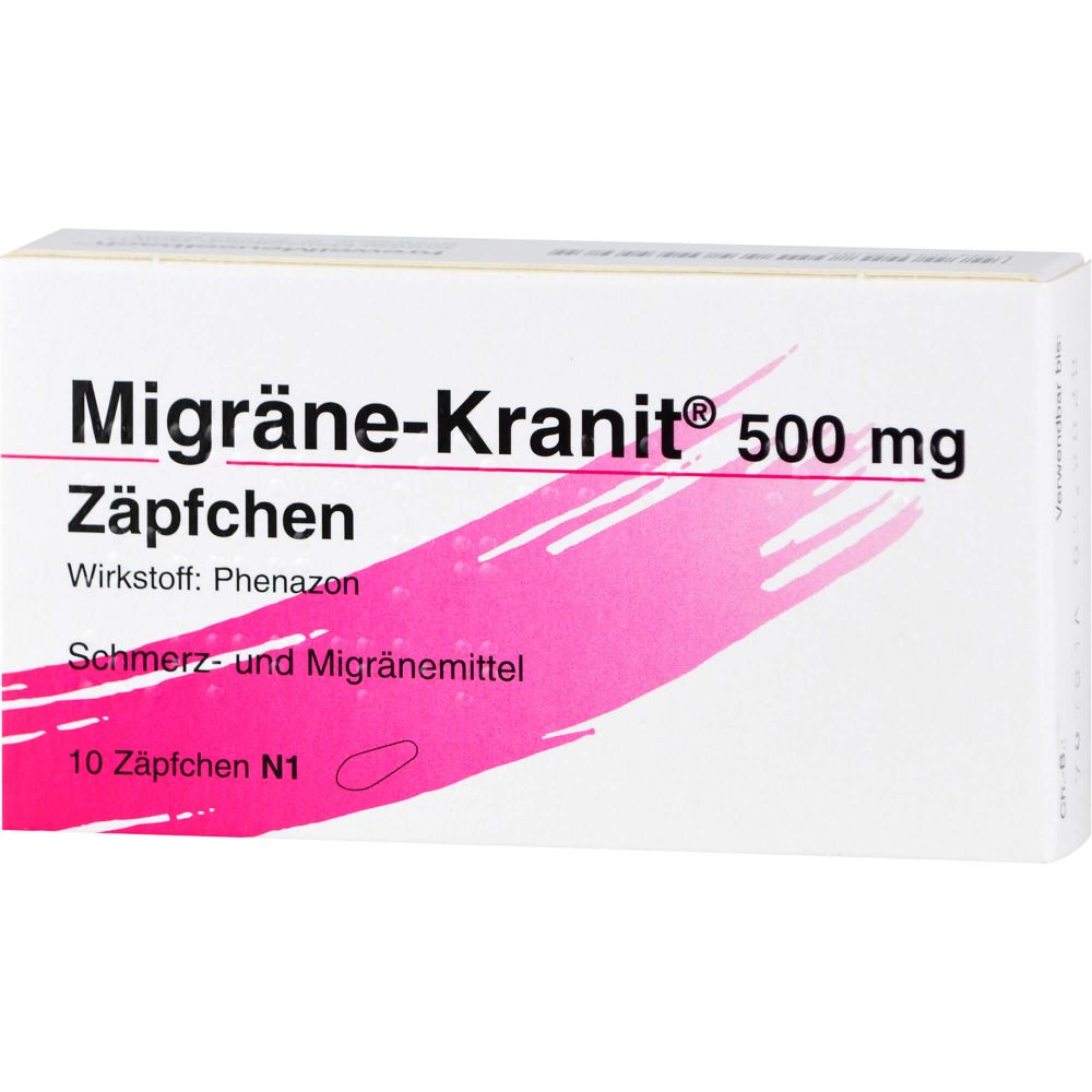 MIGRÄNE KRANIT 500 mg Zäpfchen