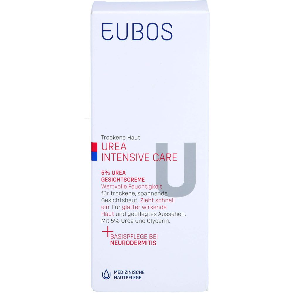 Eubos Trockene Haut Urea 5 Gesichtscreme 50 Ml Trockene Haut Neurodermitis Haut Haut Haare Nagel Arzneimittel Achtal Apotheke