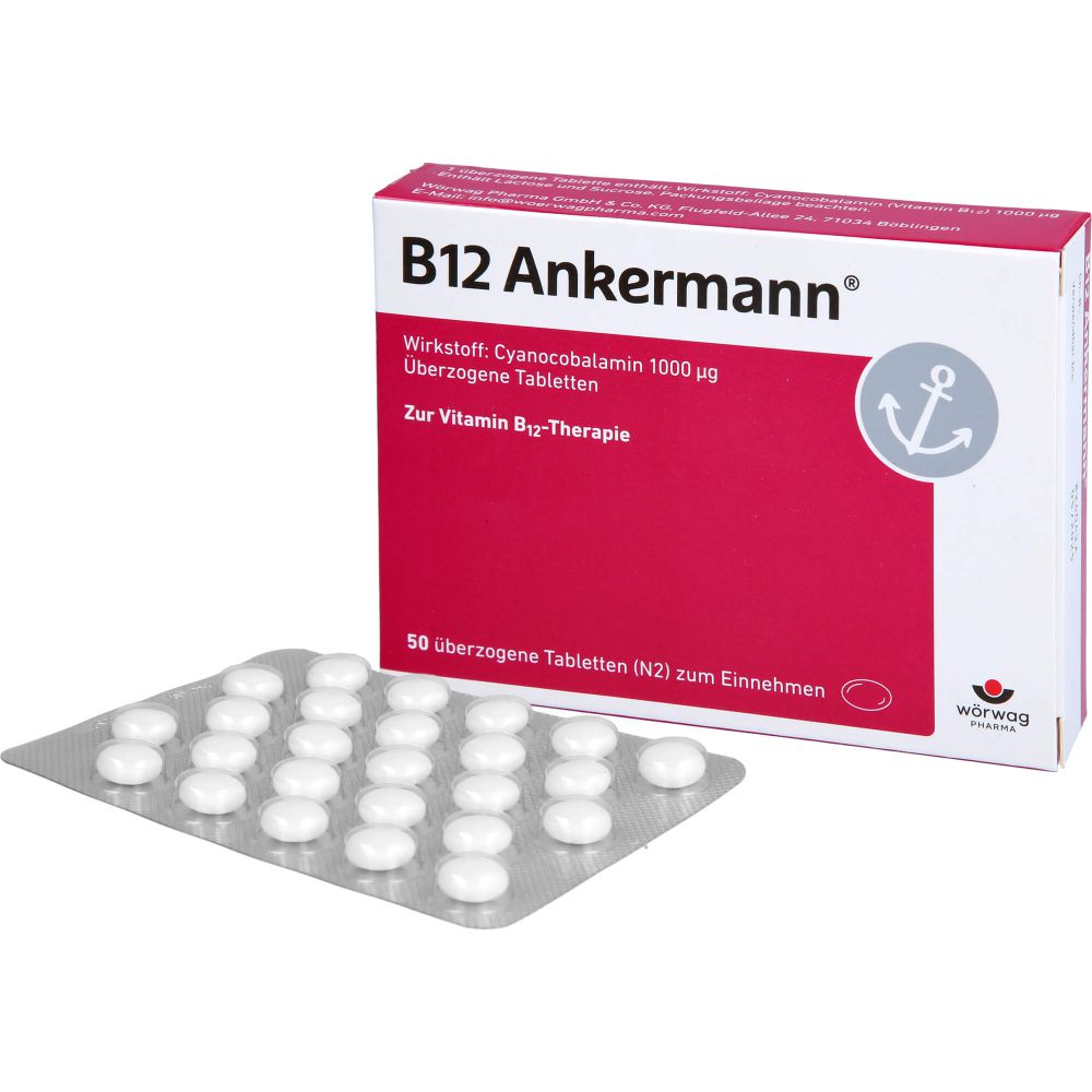 B12 Ankermann überzogene Tabletten 50 St