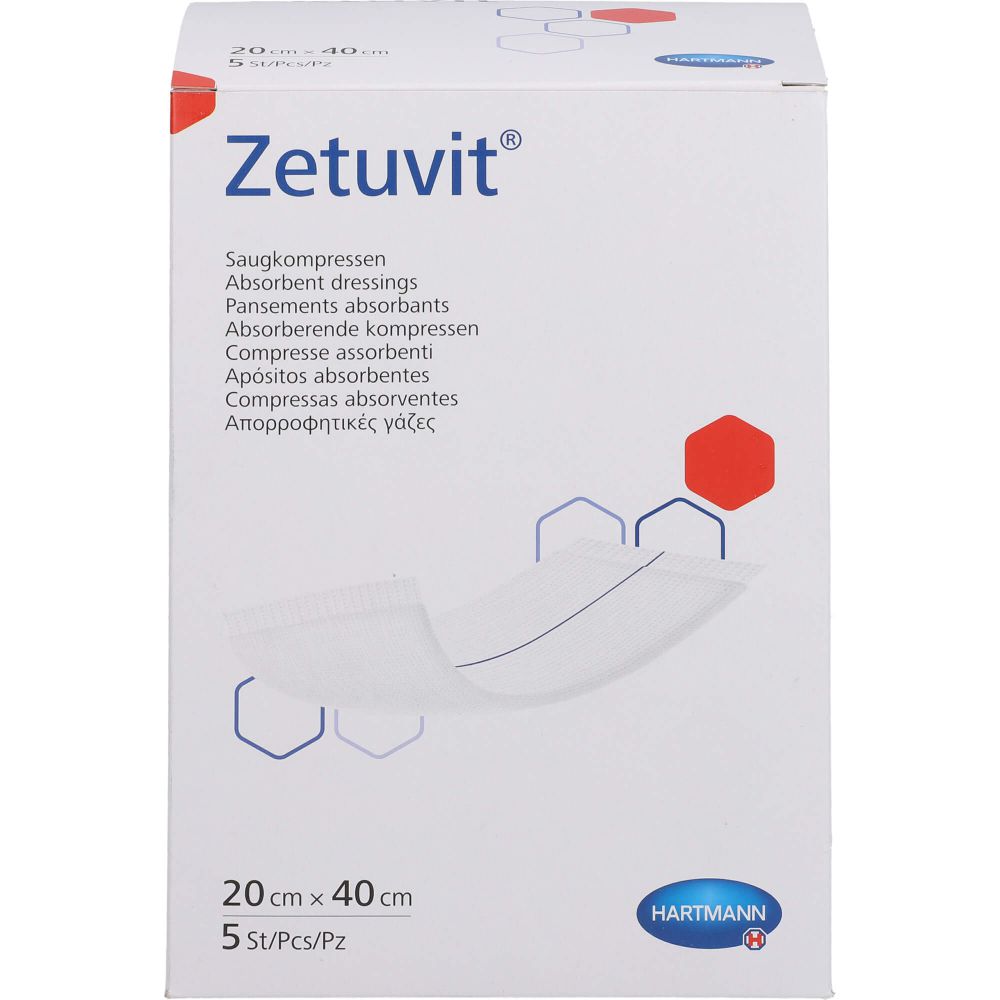 ZETUVIT Saugkompressen steril 20x40 cm