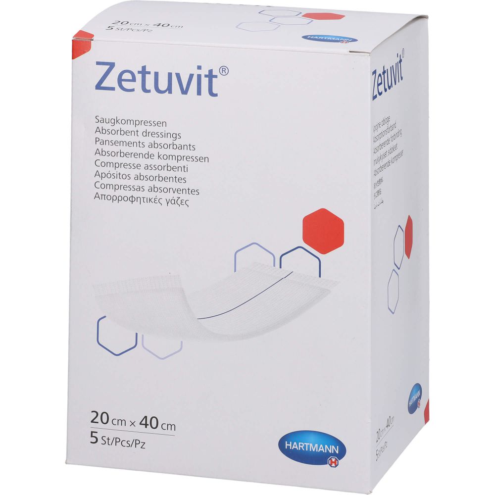 ZETUVIT Saugkompressen steril 20x40 cm