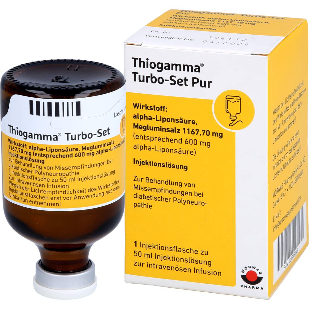 Thiogamma Turbo Set Pur Injektionsflaschen 50 ml
