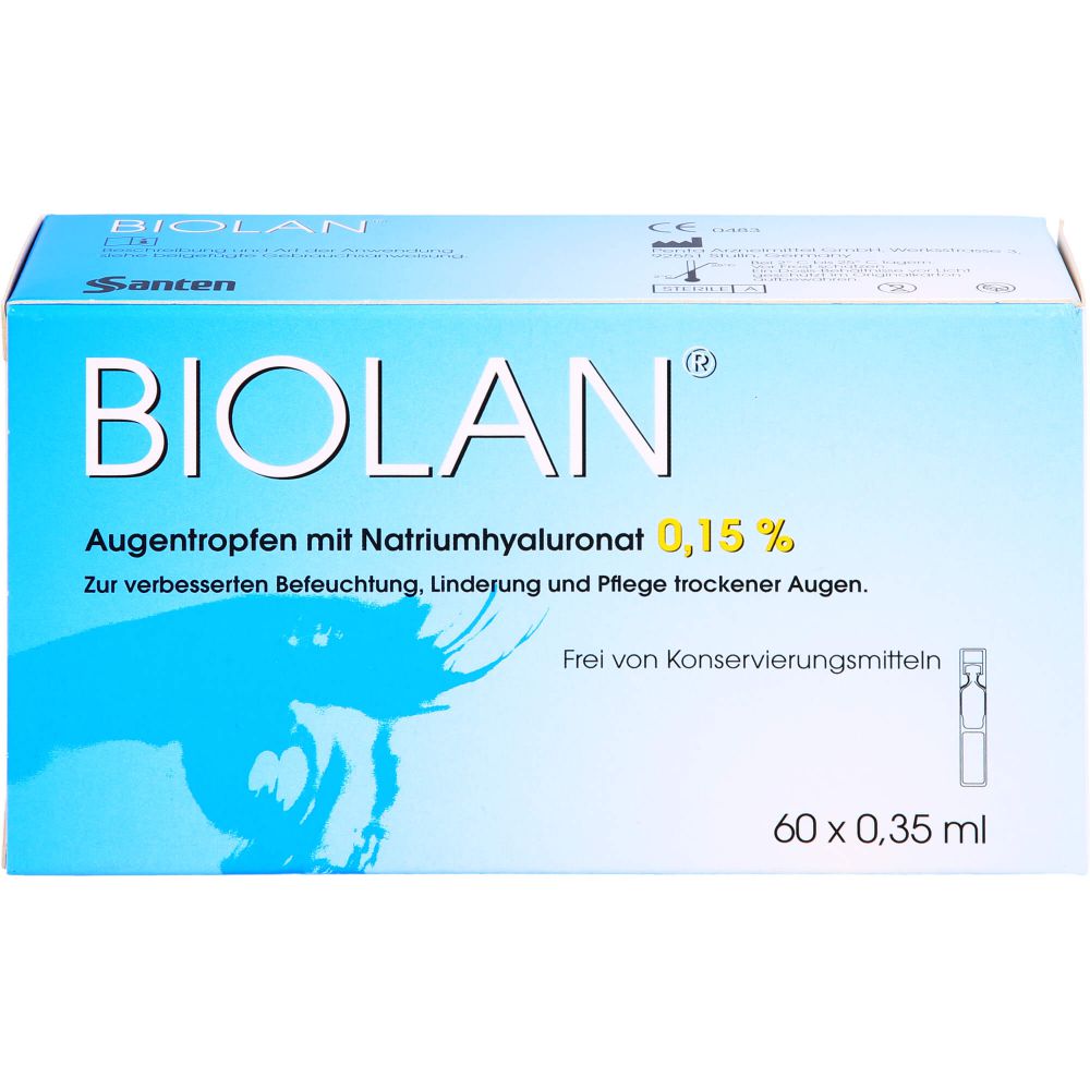 Biolan Augentropfen Einzeldosispipetten 21 ml