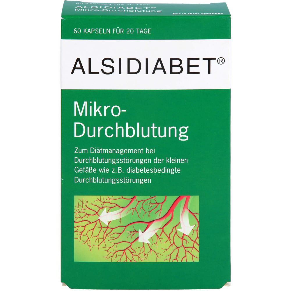 Alsidiabet Diabetiker Mikro Durchblutung Kapseln 60 St