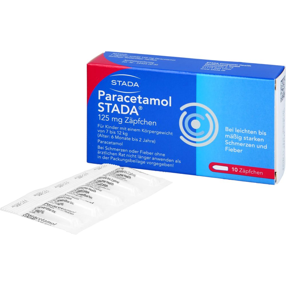 PARACETAMOL STADA 125 mg Zäpfchen