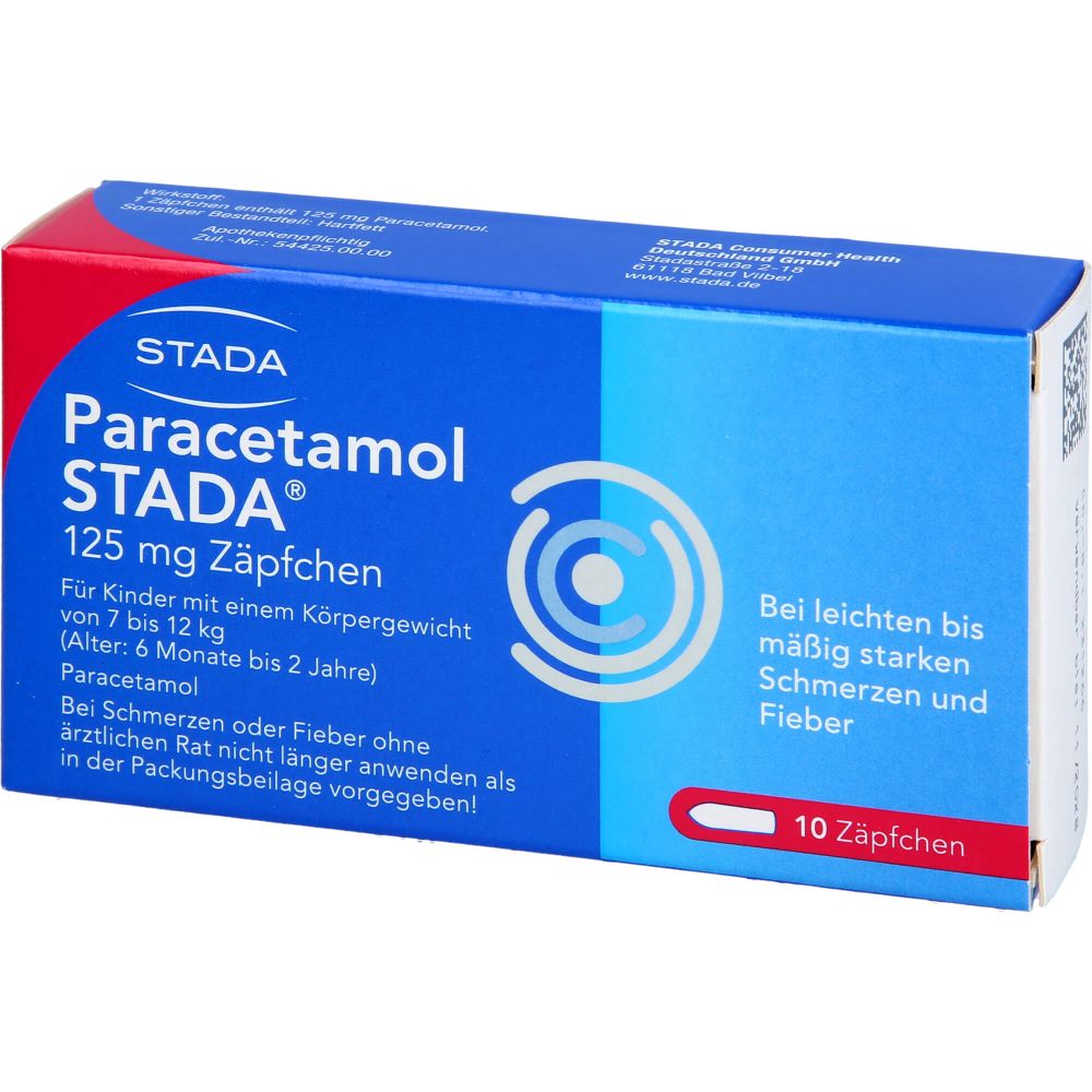 PARACETAMOL STADA 125 mg Zäpfchen