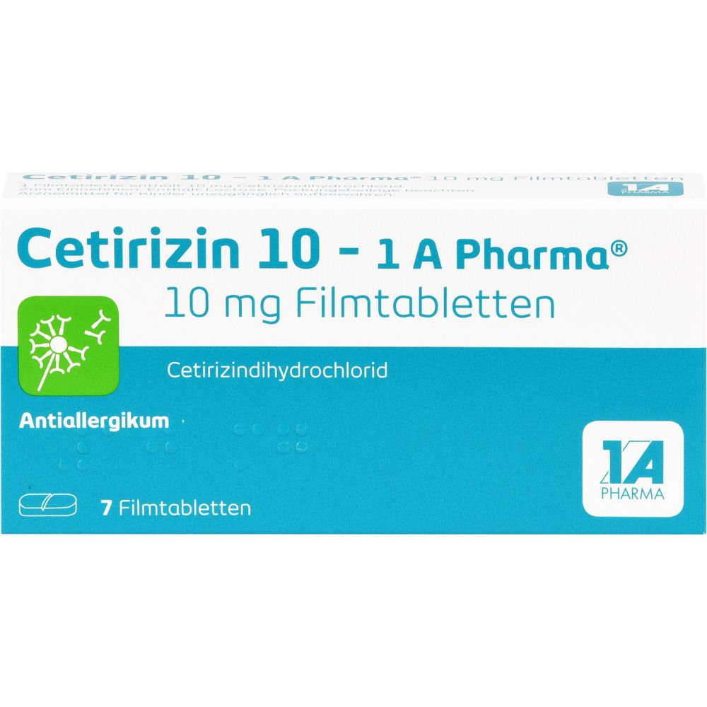 Cetirizin 10-1A Pharma Filmtabletten 7 St