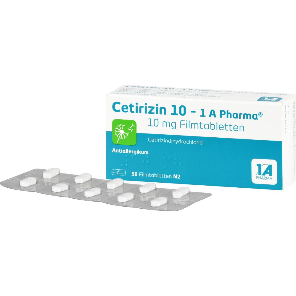 Cetirizin 10-1A Pharma Filmtabletten 50 St