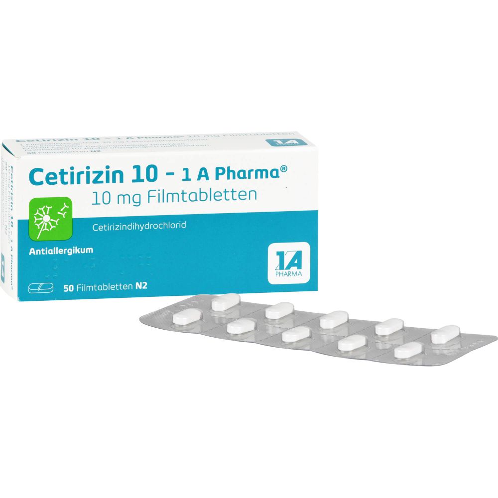 Cetirizin 10-1A Pharma Filmtabletten 50 St
